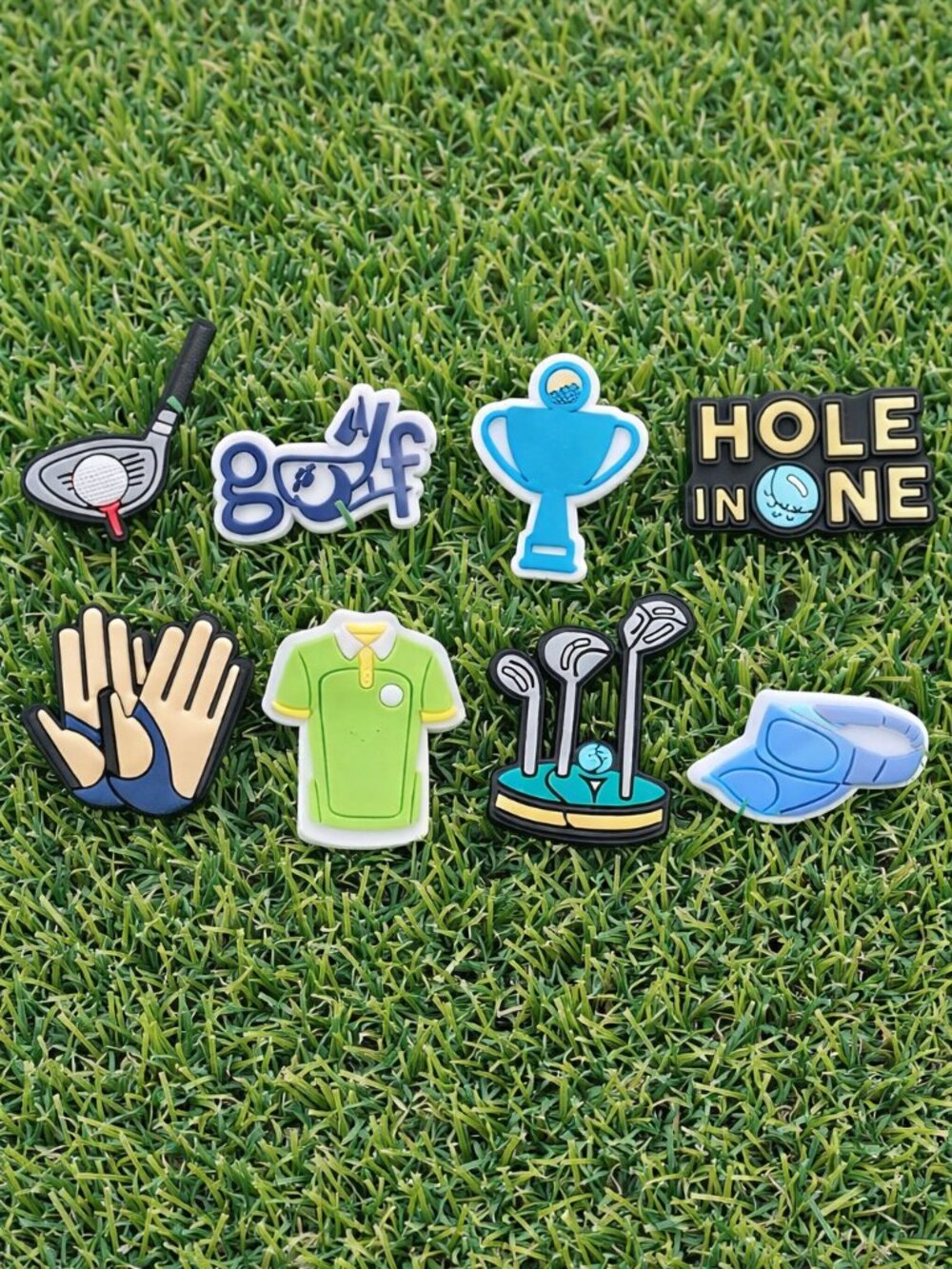 Set of 8 Golf Shoe Charms